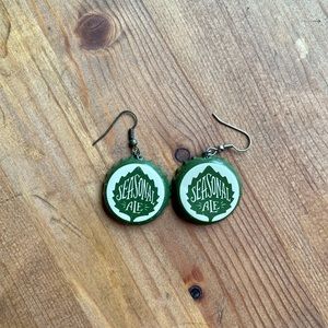 Odell Brewing | Seasonal ale bottle cap, handmade earrings